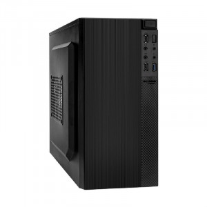 Exegate EX299149RUS Корпус Minitower ExeGate BAA-104U-UNS500 (mATX, БП UNS500 с вент. 12см, 2*USB+1*USB3.0, аудио, черный)