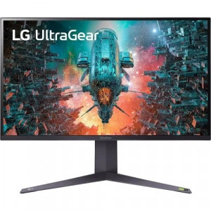 LCD LG 31.5" 32GQ950-B UltraFine черный {IPS 3860x2160 144Hz 1ms 16:9  HAS Piv 1000:1 360cd 178/178 HDMI DP M/M USB} [32GQ950-B.ARUZ]