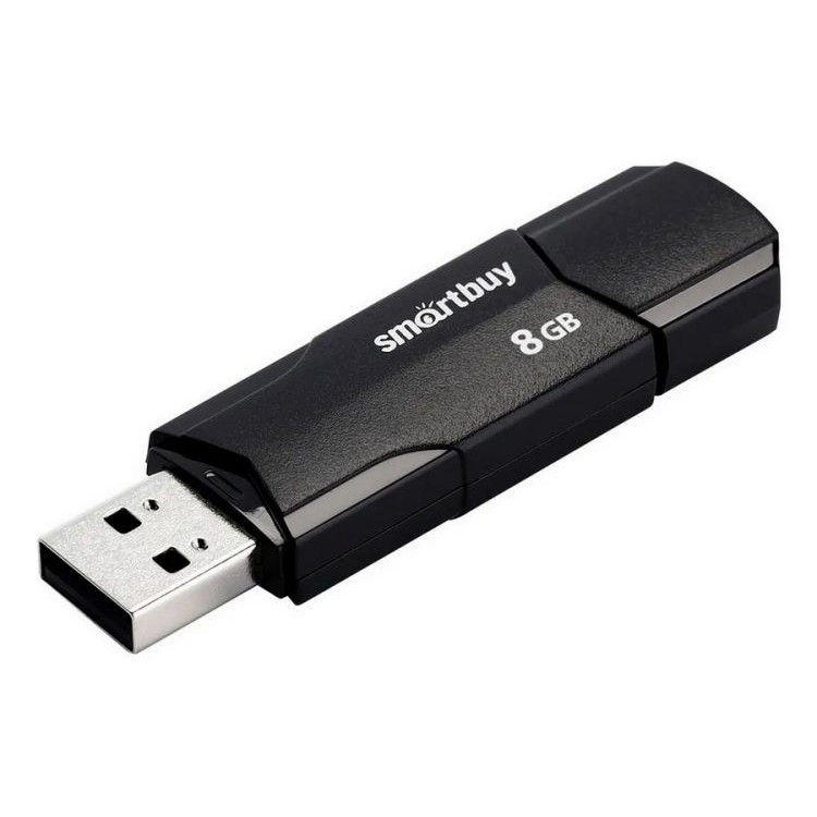 Smartbuy USB Drive 8GB CLUE Black (SB8GBCLU-K3) 