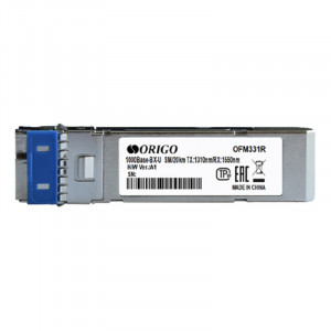 ORIGO OFM331R/20KM/A1A WDM SFP-трансивер, 1000Base-BX-U (Simplex LC), Tx: 1310нм, Rx: 1550нм, одномод, до 20км