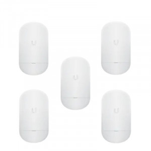 Точка доступа Wi-Fi Ubiquiti NanoStation 5AC Loco (5-pack) |LOCO5AC-5| Ubiquiti комплект из 5 точек доступа 5 ГГц, airMAX ac, 10 |LOCO5AC-5| км, MIMO 2х2 (027267) {5}