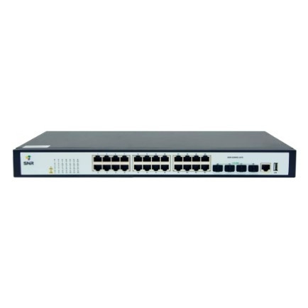 SNR SNR-S2989G-24TX Управляемый коммутатор уровня 2, 24 порта 10/100/1000Base-T, 4 порта 1/10G SFP+