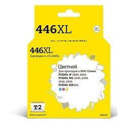 T2 CL-446XL Картридж IC-CCL446XL для Canon PIXMA iP2840/2845MG2440/2540/2940/2945/MX494, цветной