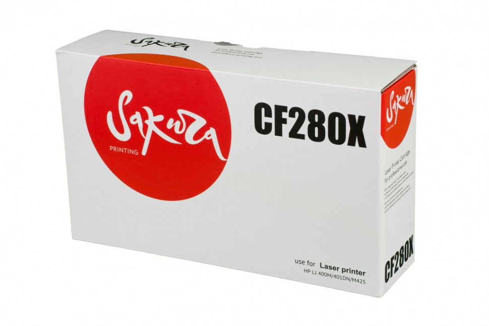 CF280X Картридж Sakura для HP LJ 400M/401DN, M425, черный, 6900 к.