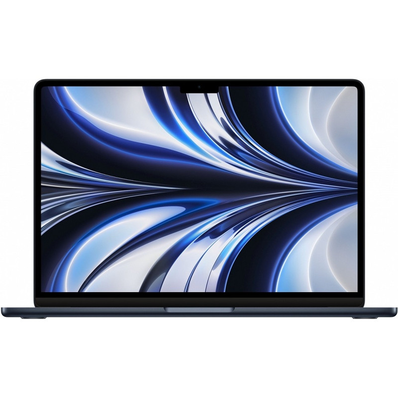 Apple MacBook Air 13-inch Mid 2022 [MC7X4HN/A] (КЛАВ.РУС.ГРАВ.) Midnight 13.6" Liquid Retina {(2560x1600) M2 8C CPU 8C GPU/16GB/256GB SSD/рекоменд.переходник 11007065} (Индия)