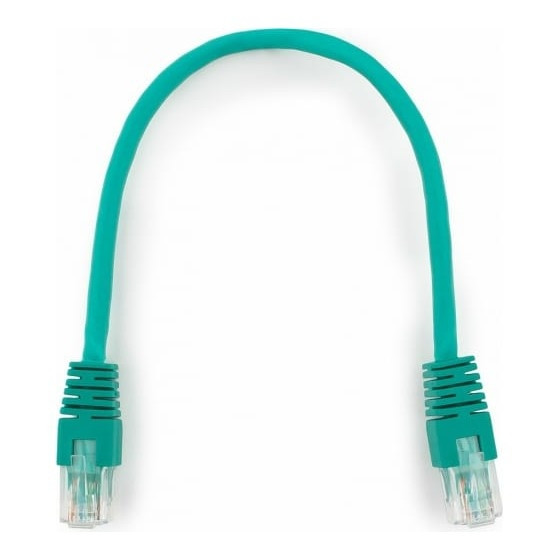 Патч-корд UTP Cablexpert PP6U-0.25M/G кат.6, 0.25м, литой, многожильный (зелёный)