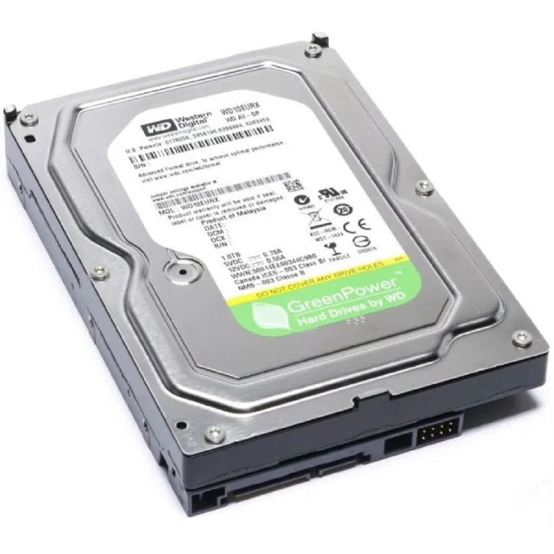 1TB WD1TB AV-GP Video Surveillance 5400 RPM 64mb SATA3 WD10EURX-83UY4Y0