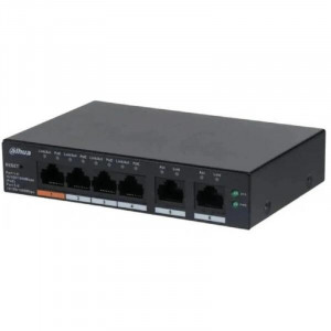 DAHUA DH-CS4009-8ET1GT-60 8-портовый PoE коммутатор облачный 8 RJ45 10/100Мбит/с (PoE/PoE+/Hi-PoE), 1 RJ45 10/100/1000Мбит/с (uplink); 60Вт