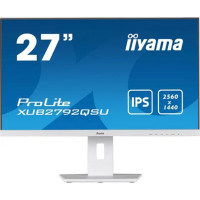 LCD IIYAMA 27" XUB2792QSU-W5 белый {IPS 2560x1440 75Hz DVI HDMI DisplayPort USB M/M HAS Pivot}