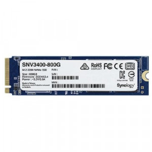 Synology SSD [SNV3400-800G] SNV3000 Series PCIe 3.0 x4 ,M.2 2280, 800GB, R3100/W550 Mb/s, IOPS 205K/40K, MTBF 1,8M