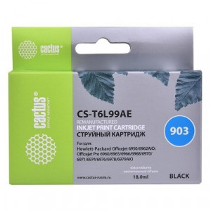 Картридж струйный Cactus №903 CS-T6L99AE черный (300стр.) для HP OJP 6950/6960/6970