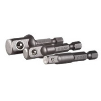 Набор ЗУБР Адаптеры "ЭКСПЕРТ" для торцовых головок, E1/4" - 1/4", E1/4" - 3/8", E1/4" - 1/2", 3 предмета [26756-H3]
