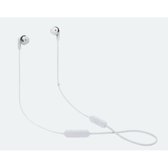 Гарнитура вкладыши JBL T215BTC белый беспроводные bluetooth шейный обод (JBLT215BTWHT)