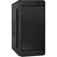 Exegate EX299193RUS Корпус Minitower ExeGate BAA-108-UNS500 (mATX, БП UNS500 с вент. 12см, 2*USB, аудио, черный)