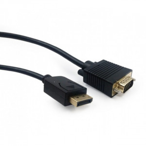 Cablexpert Кабель DisplayPort->VGA, 3м, 20M/15M, черный, экран, пакет (CCP-DPM-VGAM-10)