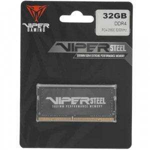 Память DDR4 32Gb 3200MHz Patriot PVS432G320C8S Steel Series RTL PC4-25600 CL22 SO-DIMM 260-pin 1.2В single rank