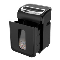 Cactus Шредер CS-SH-G6 черный/серебристый (секр.P-5)/фрагменты/16лист./30лтр./скрепки/скобы/пл.карты