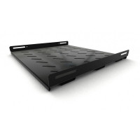 Hyperline TSH3M-450-RAL9004 Полка стационарная усиленная, глубина 450 мм, с боковым креплением, нагрузка до 50 кг, для шкафов серии TTB, TTBR, TTC2, TWB, TWM, TWFS, 485х450мм (ШхГ), цвет черный