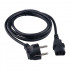 Гарнизон Кабель питания Schuko-C13, 3x0.75мм2, 10A, CCA, с заземлением, 1.8м, черный, пакет (GPC-186-0.75-1.8M)