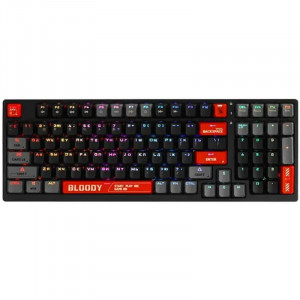 Клавиатура проводная A4Tech Bloody S98 black (механическая, USB, for gamer, LED) (S98 RED)