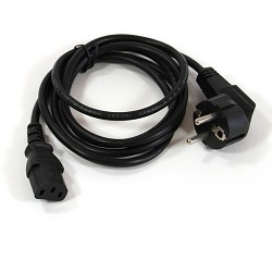 VCOM CE021-CU0.75-1.8M Кабель компьютер-розетка 220V (EURO) <VDE> 3G0,75mm2 VCOM {CE021-CU} 1,8м