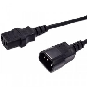 Кабель питания Filum FL-PC16-C13-C14-3M С13- C14, 3х1 мм?, 220В, 10A, чёрный, 3 м.[FL-PC16-C13-C14-3M]