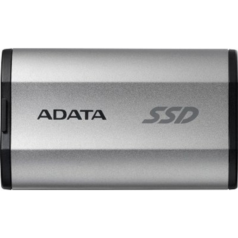 Твердотельный накопитель/ ADATA External SSD SD810, 1000GB, Type-C, USB 3.2 Gen2х2, up to R/W 2000/2000 MB/s, 72.7x44x12.2mm, Silver (5 лет)