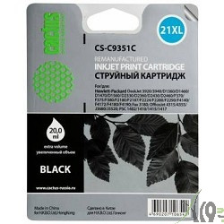 CACTUS C9351C  Картридж струйный Cactus CS-C9351C черный для №21XL HP DeskJet 3920/3940/D1360/D1460/D1470/D1560 (20ml)