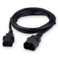 Гарнизон Кабель питания C13-C14, 3x1.0мм2, 16А, CCA, с заземлением, 1.8м, черный, пакет (GPC-189-1-1.8M)
