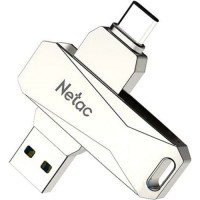 Netac USB Drive 32GB U785 <NT03U785C-032G-30PN>, USB3.0+TypeC, металлическая Netac USB Drive 32GB U785 <NT03U785C-032G-30PN>, USB3.0+TypeC, металлическая