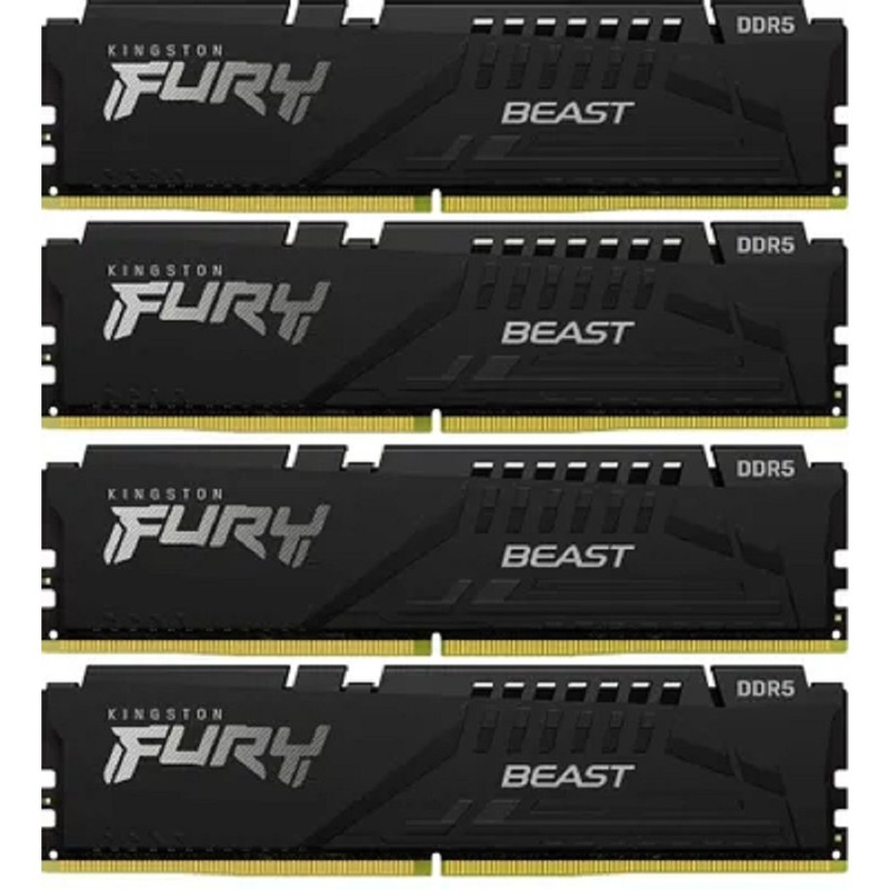 Kingston DDR5 64GB Kit (4x16Gb) 5200 MT/s CL40 KF552C40BBK4-64