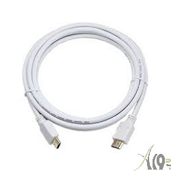 Кабель HDMI Gembird/Cablexpert , 3м, v1.4, 19M/19M, белый, позол.разъемы, экран, пакет(CC-HDMI4-W-10)