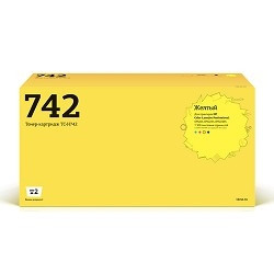 T2 CE742A Картридж (TC-H742) для HP CLJ Professional CP5225/5225n/5225dn (7000 стр.) жёлтый, с чипом, восст.