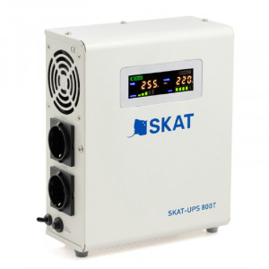 ИБП БАСТИОН SKAT-UPS 800T источник питания Line-Interactive 220В, 800ВА, работает от 1 внешней АКБ (4502)