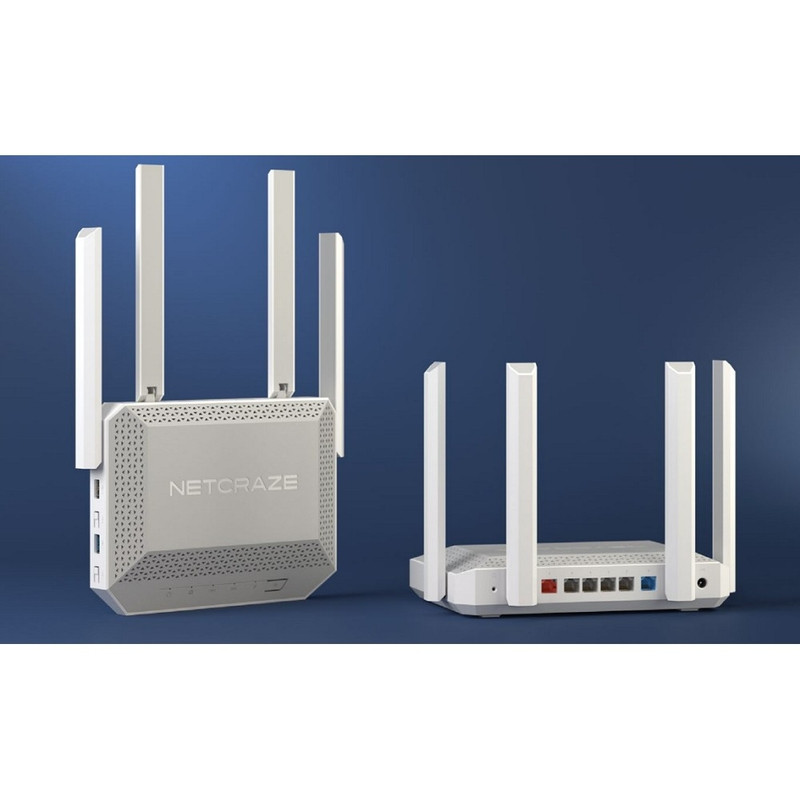 Netcraze Ultra (NC-1812) Мультигигабитный интернет-центр с Mesh Wi-Fi 7 BE7200, Smart-коммутатором 1x10G, 1x2.5G и 4x1G, многофункциональными портами USB 3.2 и 2.0 Netcraze Ultra (NC-1812) Мультигигабитный интернет-центр с Mesh Wi-Fi 7 BE7200, Smart-коммутатором 1x10G, 1x2.5G и 4x1G, многофункциональными портами USB 3.2 и 2.0