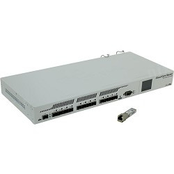 Mikrotik CCR1016-12S-1S+ Cloud Core Router 1016-12S-1S+ with Tilera Tile-Gx16 CPU (16-cores, 1.2Ghz per core), 2GB RAM, 12xSFP cages, 1xSFP+ cage, RouterOS L6, 1U rackmount case, Dual PSU, LCD panel