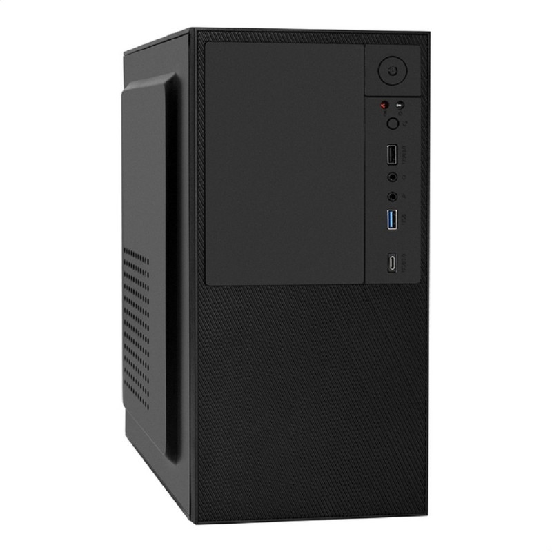 Exegate EX299250RUS Корпус Minitower ExeGate BAA-308UC-UNS450 (mATX, БП UNS450 с вент. 12см, 1*USB+1*USB3.0+1*TypeC, HD Audio, черный)