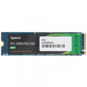 Apacer SSD AS2280P4U 256Gb M.2 PCIe Gen3x4, R3500/W1200 Mb/s, MTBF 1.8M, 3D NAND, NVMe, Retail (AP256GAS2280P4U-1)