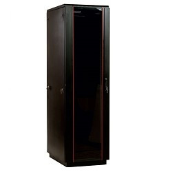 ЦМО! Шкаф телекоммуникационный напольный 42U (600x800) дверь стекло, цвет чёрный  (ШТК-М-42.6.8-1ААА-9005) (3 коробки)