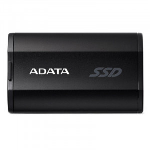 Твердотельный накопитель/ ADATA External SSD SD810, 2000GB, Type-C, USB 3.2 Gen2х2, up to R/W 2000/2000 MB/s, 72.7x44x12.2mm, Black (5 лет)