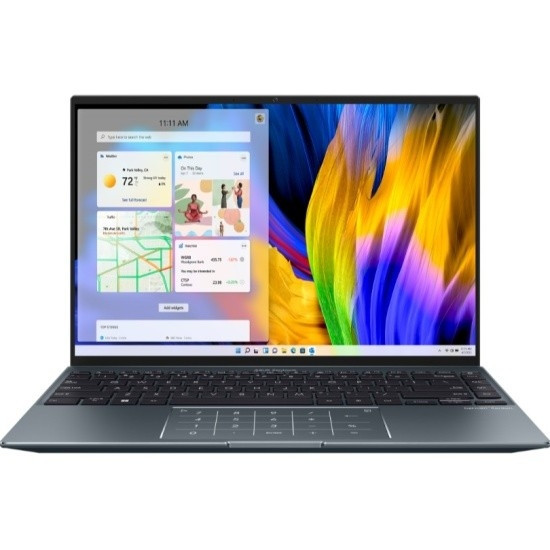 ASUS Zenbook 14X UX5401ZA-KN150W [90NB0WM1-M00AT0] Pine Grey 14" { OLED Touch  i7 12700H/16Gb/512PCISSDGb/Iris Xe/Win11Home