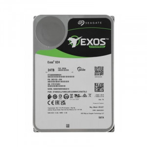 24TB Seagate Exos X24 (ST24000NM000C-FR) {SATA 6Gb/s, 7200 rpm, 512mb buffer, 3.5"} RECERTIFIED