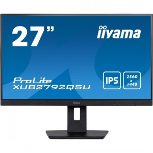 LCD IIYAMA 27" XUB2792QSU-B5 {IPS 2560x1440 75Hz 5ms 350cd 8bit DVI HDMI DisplayPort 2x2W Pivot 2xUSB3.0 VESA}