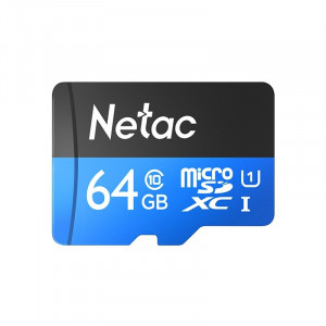 Micro SecureDigital 64GB Netac microSDXC Class10 Netac NT02P500STN-064G-S P500 w/o adapter