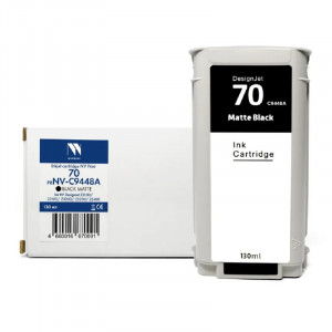 Струйный картридж NVP 70 (NV-C9448A) Black Matte для HP DesignJet Z2100/Z3100/Z3200/Z5200/Z5400 (130 мл) совместимый
