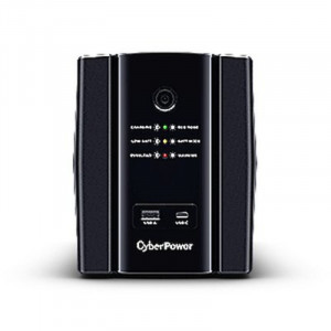 CyberPower UT1500EIG ИБП {Line-Interactive, Tower, 1500VA/900W USB/RJ11/45/USB charger A/C (6 IEC С13) NEW, 12В/7 Ач х 2}