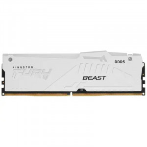 Память оперативная/ Kingston 16GB 5200MT/s DDR5 CL36 DIMM FURY Beast White RGB EXPO