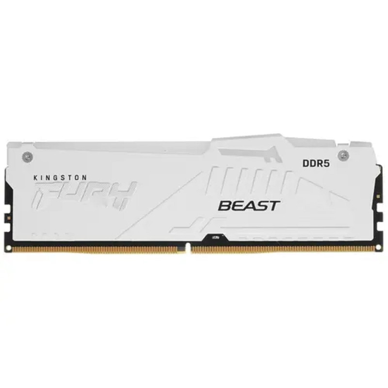 Память оперативная/ Kingston 16GB 5200MT/s DDR5 CL36 DIMM FURY Beast White RGB EXPO