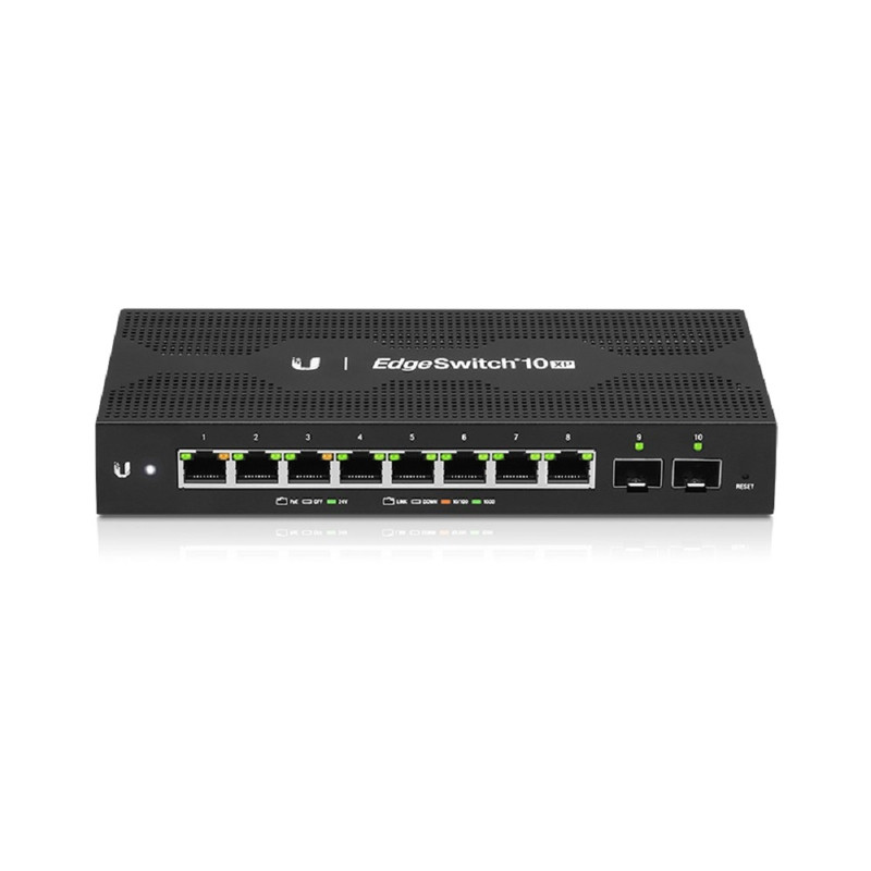 UBIQUITI ES-10XP PoE-коммутатор, 8х 1G RJ45, 2х SFP, раздача 52 Вт