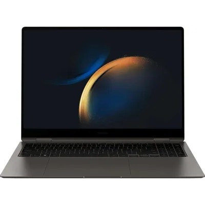 Ноутбук Samsung Galaxy Book 3 Pro 360 NP960, 16",  трансформер,  AMOLED, Intel Core i7 1360P, Intel Evo 2.2ГГц, 12-ядерный, 16ГБ LPDDR5, 512ГБ SSD,  Intel Iris Xe graphics , Windows 11 Home, графитовы